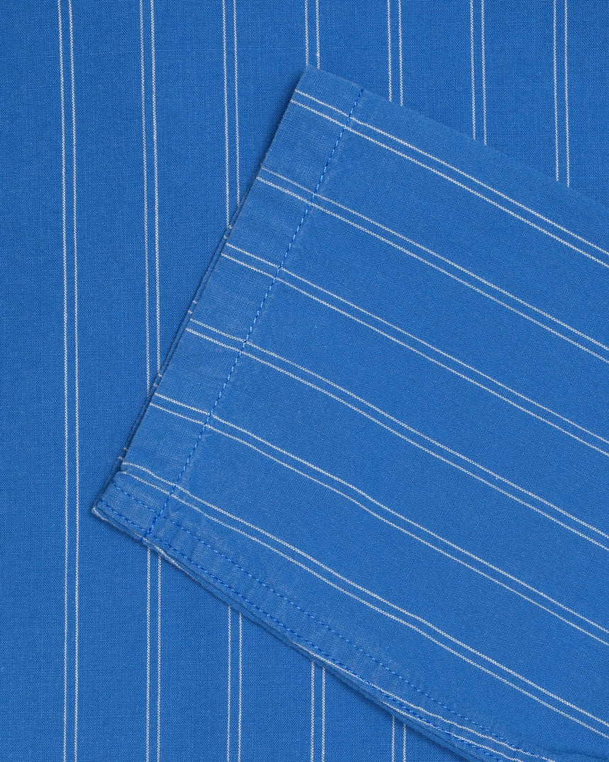 Nudie Jeans Kicki Striped Workwear Kadın Ceket Blue/Off White