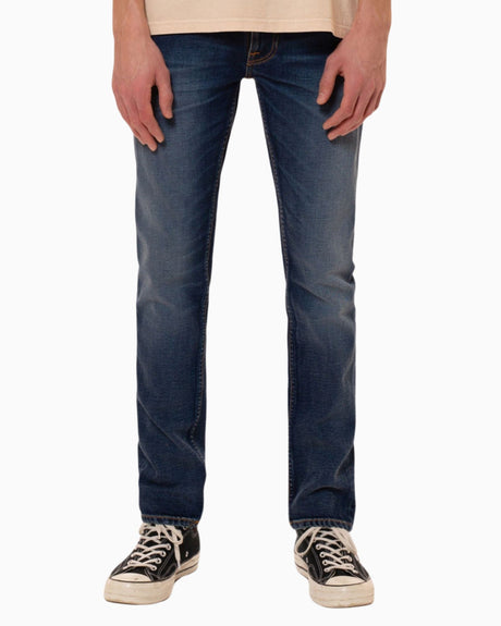 Nudie Jeans Lean Dean Troubled Sea Erkek Jean Pantolon