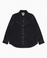 Nudie Jeans Lotta Western Denim Shirt Black