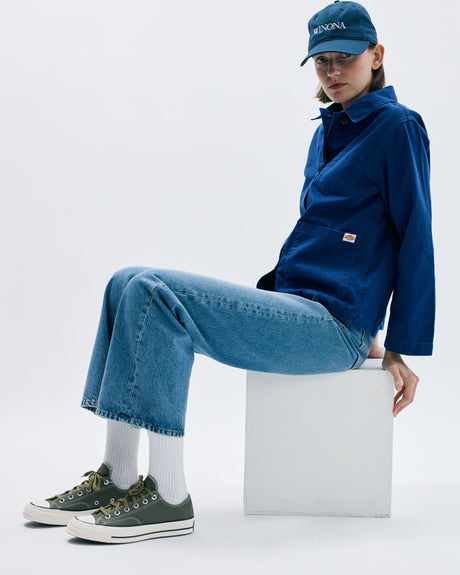 Nudie Jeans Lovis Herringbone Denim Kadın Ceket