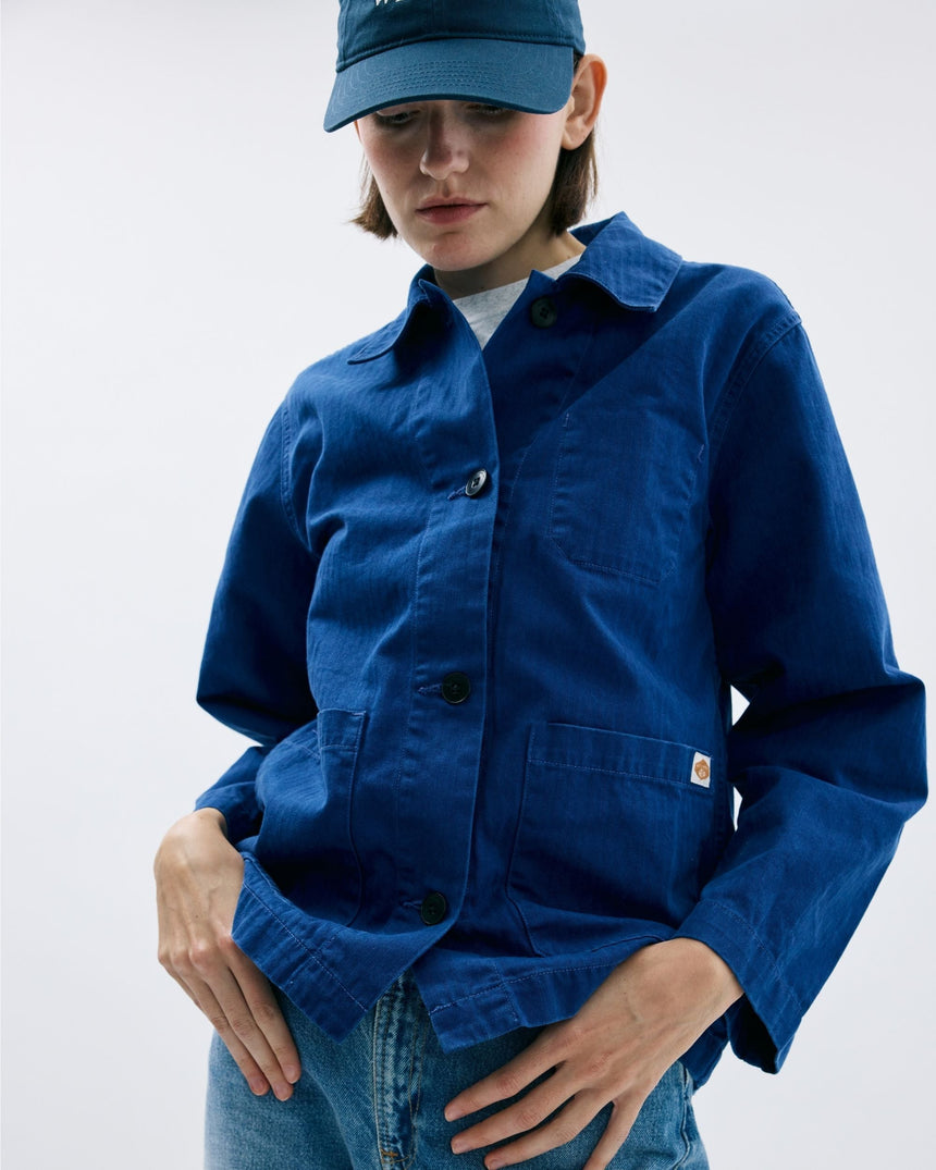 Nudie Jeans Lovis Herringbone Denim Kadın Ceket