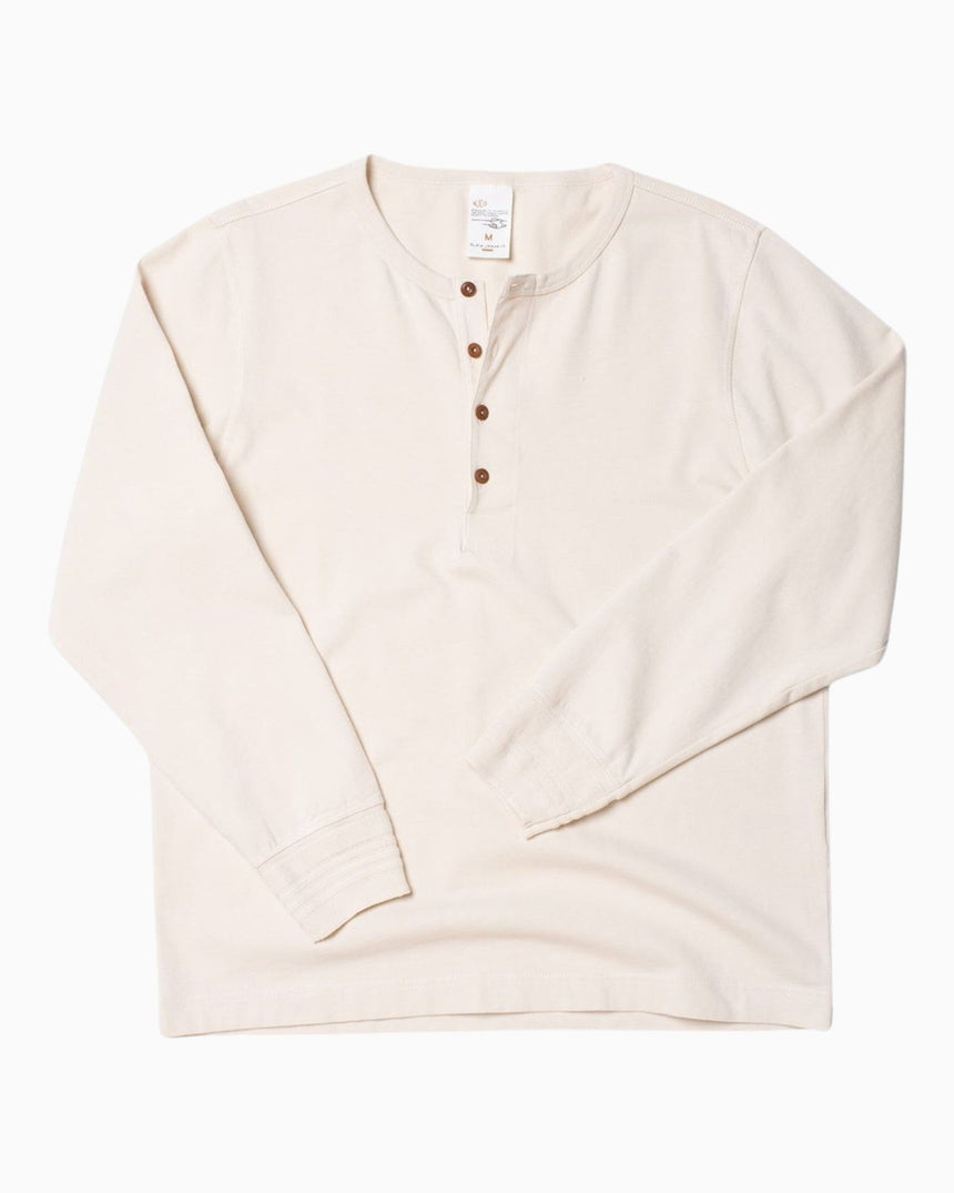 Nudie Jeans LS Henley T-Shirt Ecru