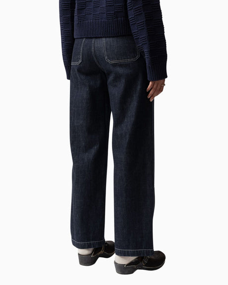 Nudie Jeans Wendy Double Knee Dark Blue Denim Kadın Jean Pantolon