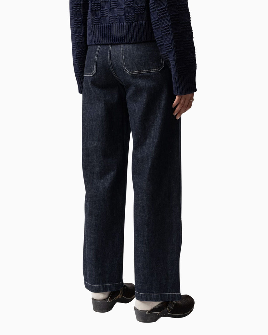 Nudie Jeans Wendy Double Knee Dark Blue Denim Kadın Jean Pantolon