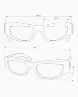 Okkia Seletti X Okkia Colorado Güneş Gözlüğü Black/Yellow Lenses