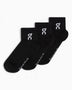 On Logo Sock Mid 3'lü Çorap Black