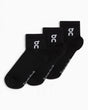 On Logo Sock Mid 3'lü Çorap Black