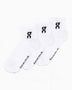 On Logo Sock Mid 3'lü Çorap White
