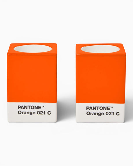 Pantone Candle Holders Set Of 2 Orange