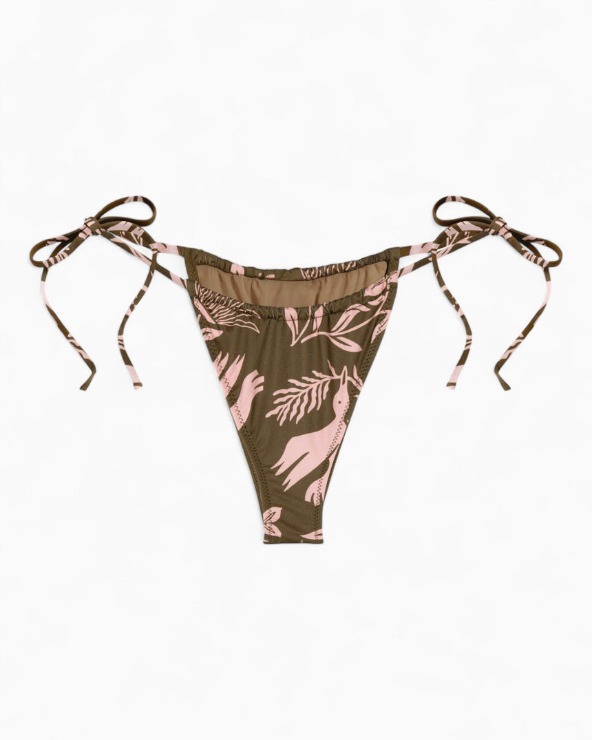 Paume Floral Earth Beau İpli Bikini Altı Floral Earth
