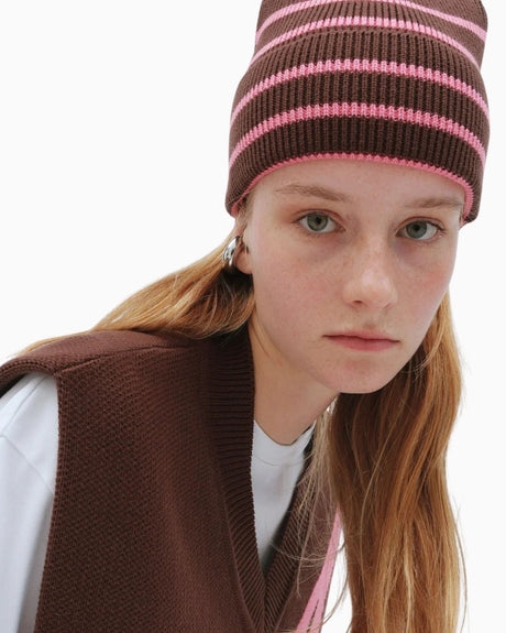 PEMY Çizgili Triko Bere