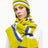 PEMY Cuddle Çizgili Triko Bere Green/Blue/White