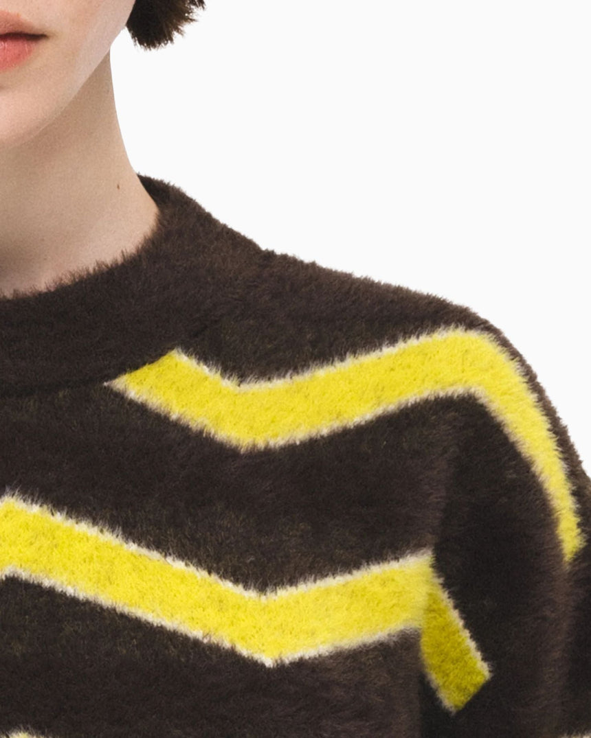 PEMY Cuddle Dalgalı Triko Kazak