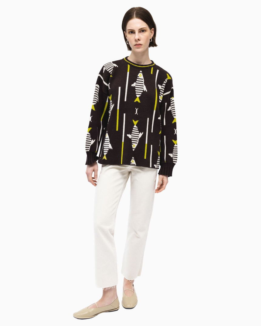 PEMY Fish Oversize Triko Kazak