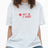 PEMY Not In A Hurry Oversize Kadın T-Shirt White
