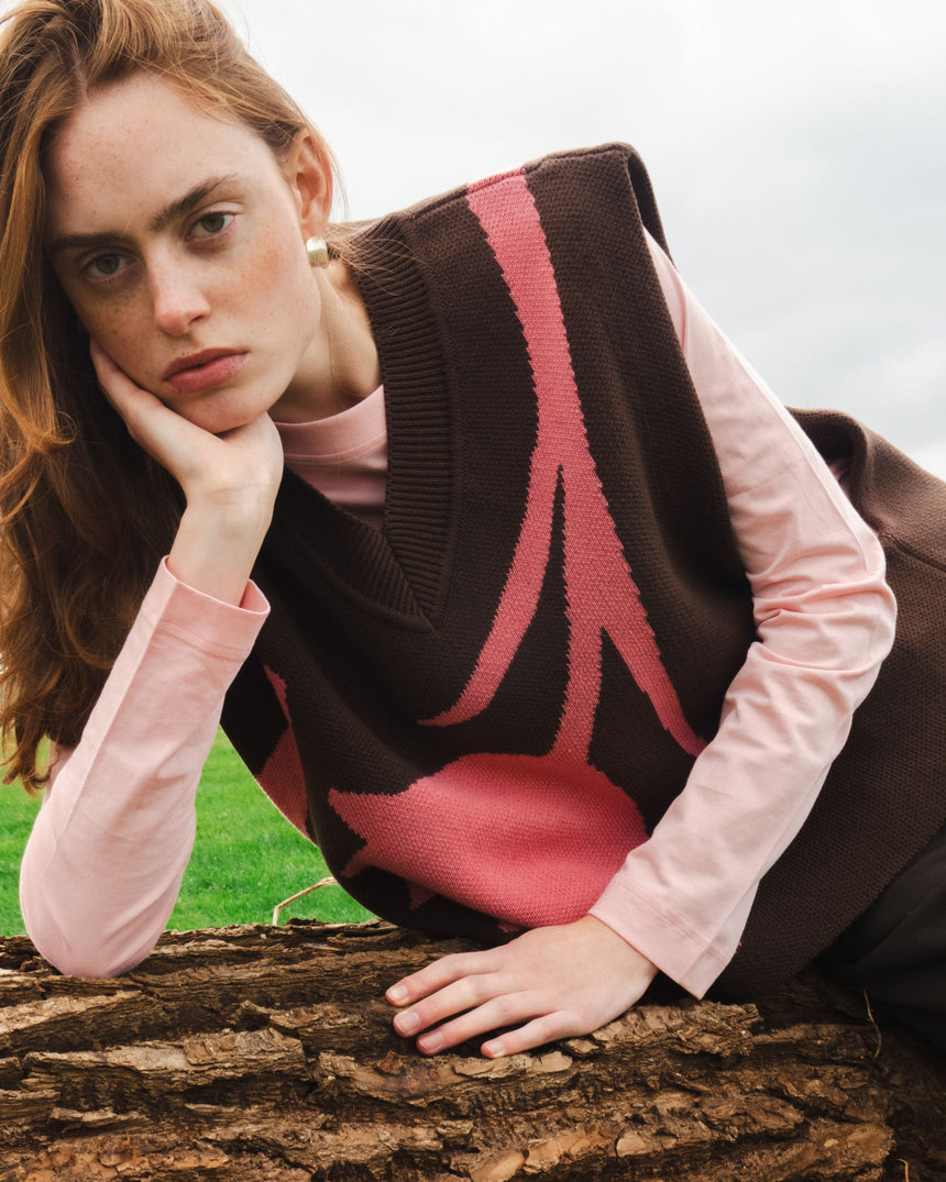 PEMY Tulip V Yaka Süveter