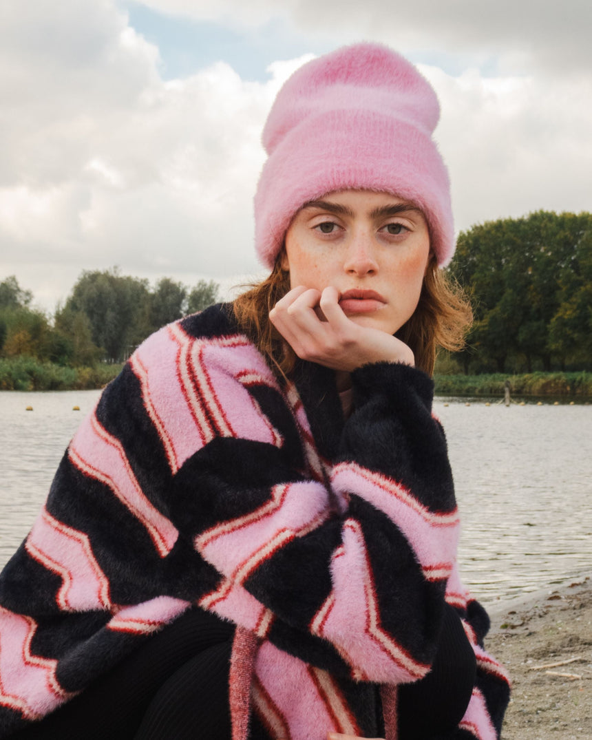 PEMY Tüylü Triko Bere