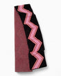 PEMY Zigzag Triko Atkı Pink/Brown