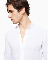 Peninsula Spiaggia Bianca Keten Erkek Gömlek