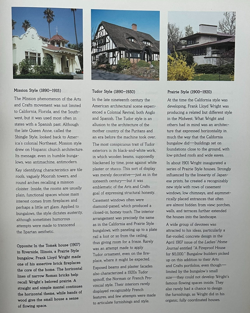 Pestil Books for vitruta American Bungalow Style