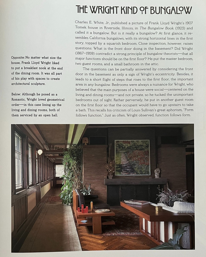 Pestil Books for vitruta American Bungalow Style