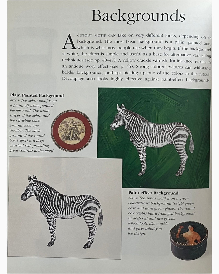 Pestil Books for vitruta Annie Sloan's Decoupage