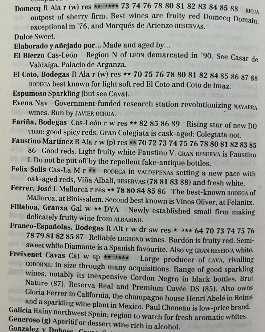 Pestil Books for vitruta Hugh Johnson's Pocket Encyclopedia of Wine