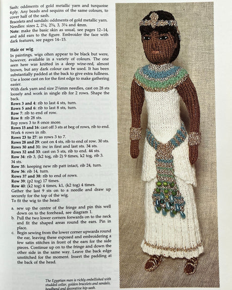 Pestil Books for vitruta Knitted Historical Figures