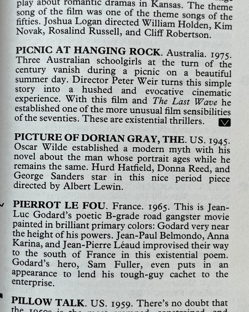 Pestil Books for vitruta The Connoiseur's Guide to Movies