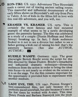 Pestil Books for vitruta The Connoiseur's Guide to Movies