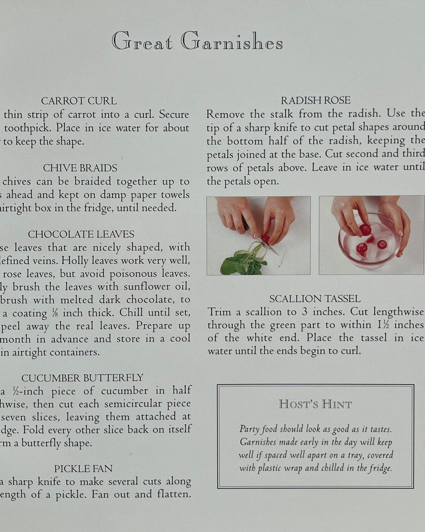 Pestil Books for vitruta The Perfect Party Food Book