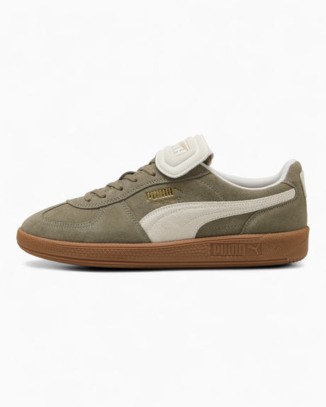 PUMA Palermo Premium Suede Kadın Sneaker Velvet Moss-Warm White