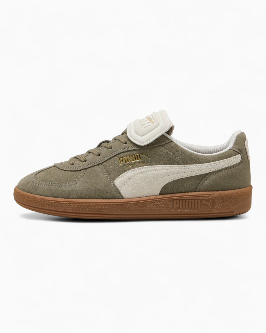PUMA Palermo Premium Suede Kadın Sneaker Velvet Moss-Warm White