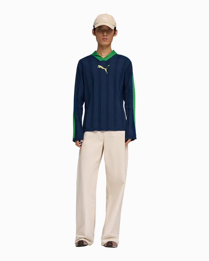 PUMA T7 Relaxed Long Sleeve Erkek Polo T-Shirt