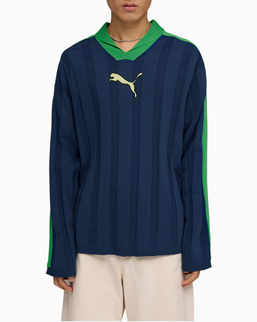 PUMA T7 Relaxed Long Sleeve Erkek Polo T-Shirt