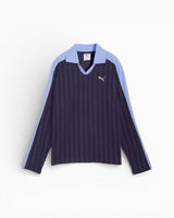 PUMA T7 Relaxed Long Sleeve Kadın Polo T-Shirt Deep Plum