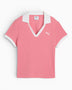 PUMA Wardrobe Essential Kadın Polo T-Shirt Wild Pink