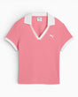 PUMA Wardrobe Essential Kadın Polo T-Shirt Wild Pink