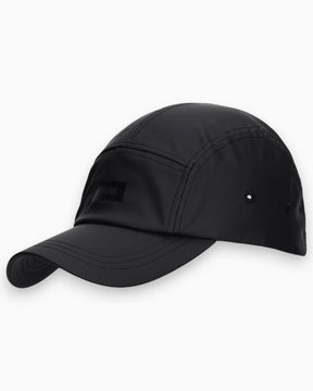 Rains 5 Panel Cap Black