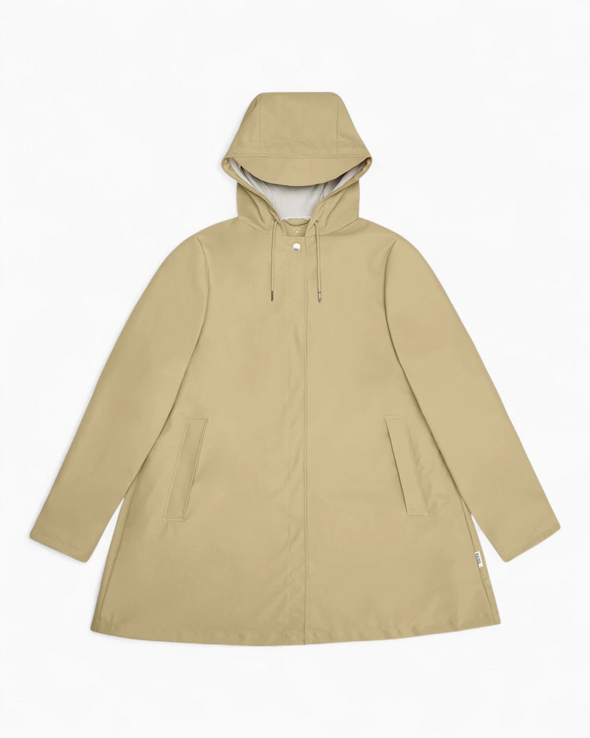 Rains A-Line W Jacket Sand