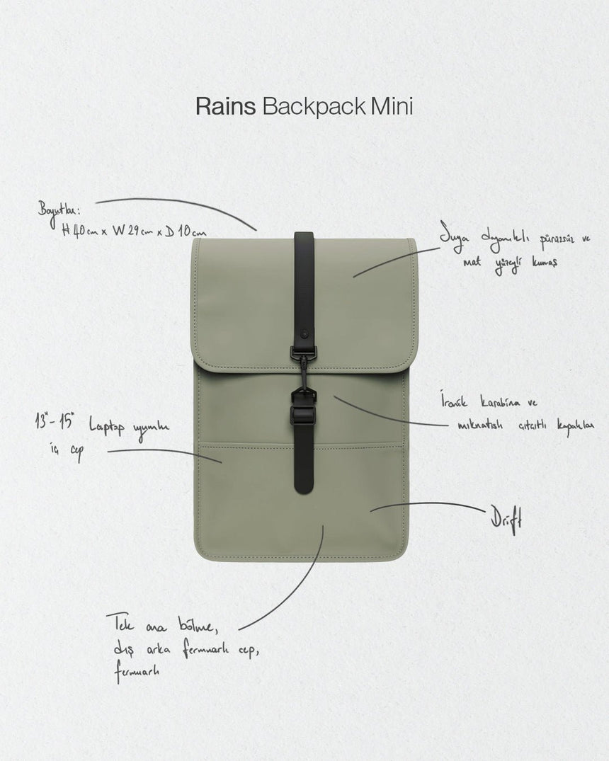 Rains Backpack Mini Sırt Çantası