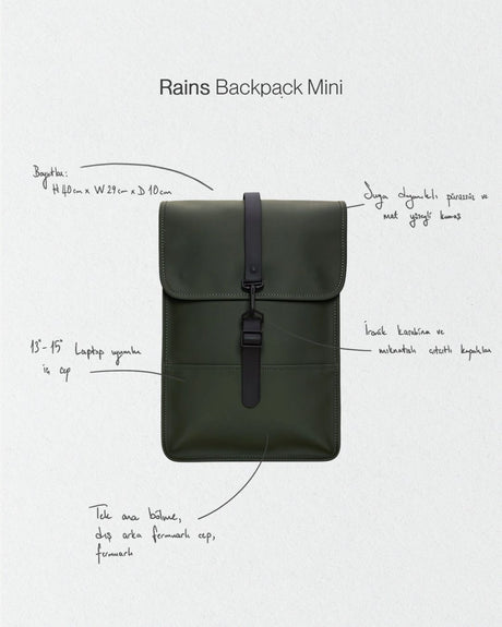Rains Backpack Mini Sırt Çantası