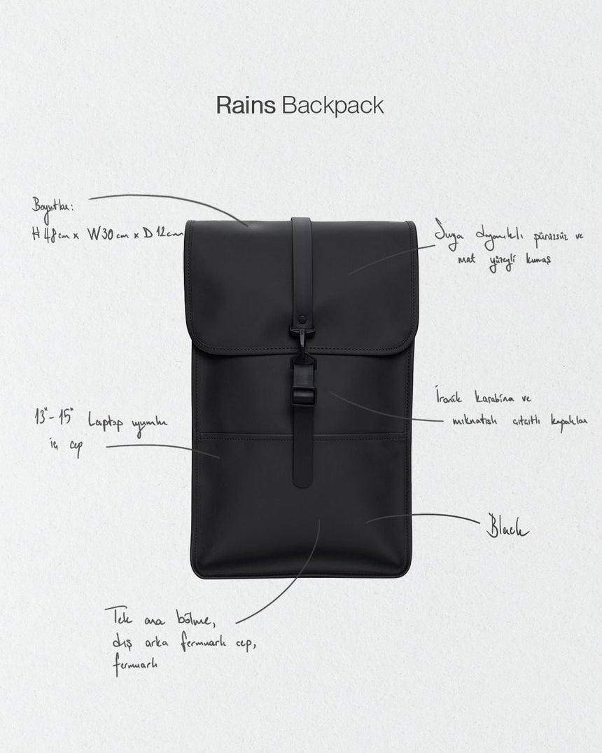 Rains Backpack Sırt Çantası