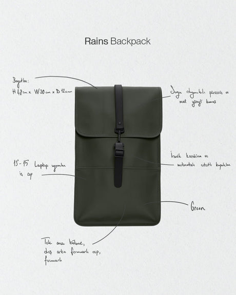 Rains Backpack Sırt Çantası