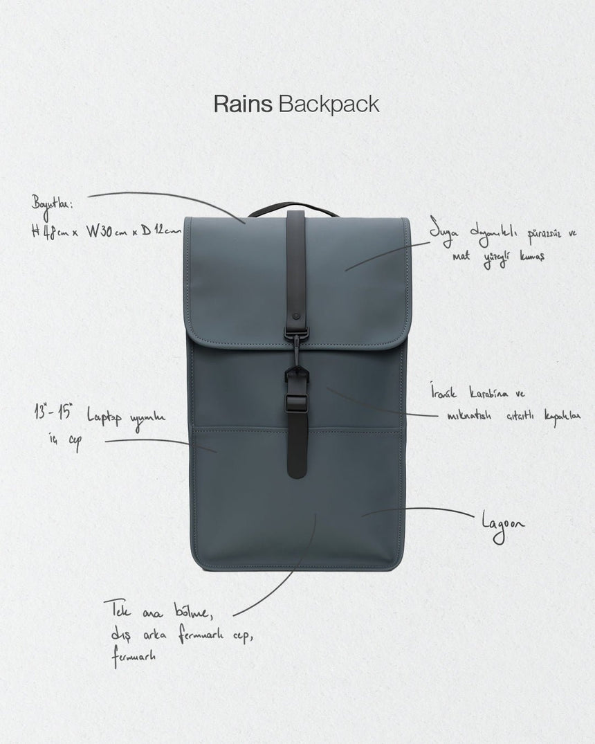 Rains Backpack Sırt Çantası
