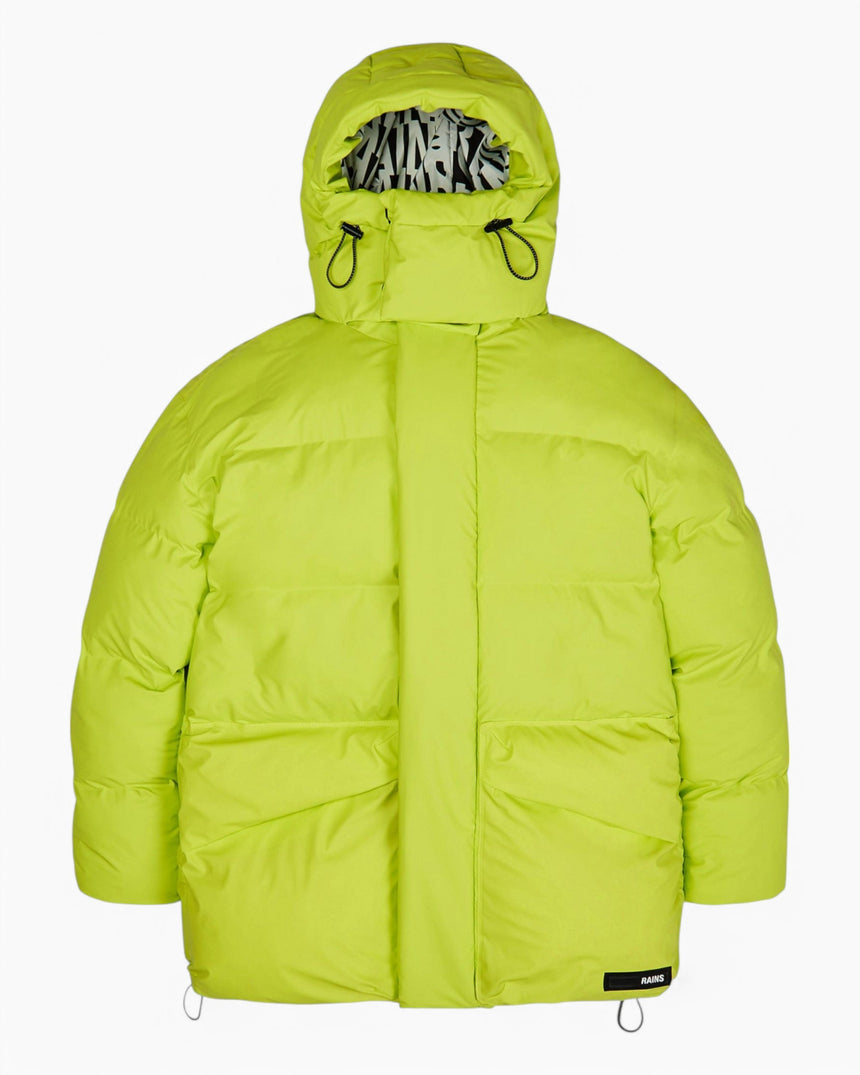 Rains Block Puffer Jacket Digital Lime
