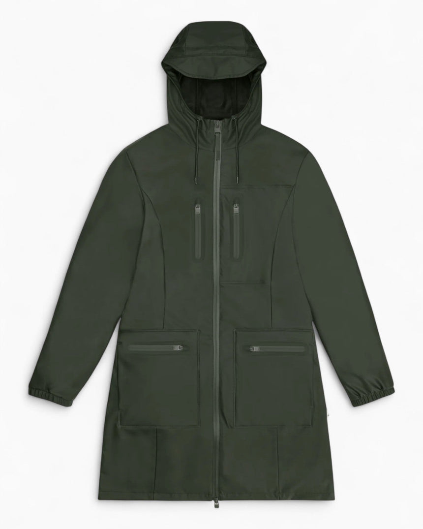 Rains Cargo Curve W Jacket Green