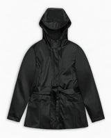 Rains Curve Jacket Black Grain