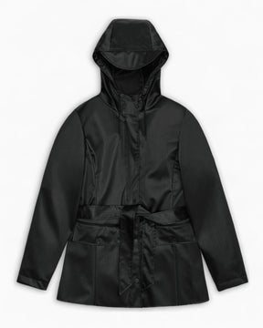 Rains Curve Jacket Black Grain