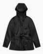 Rains Curve Jacket Black Grain